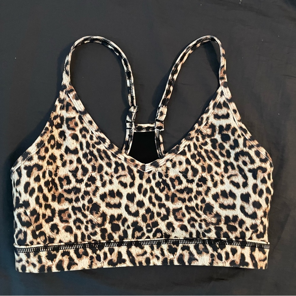 Zyia Active Brillant Mesh Cheetah Print Sports Bra